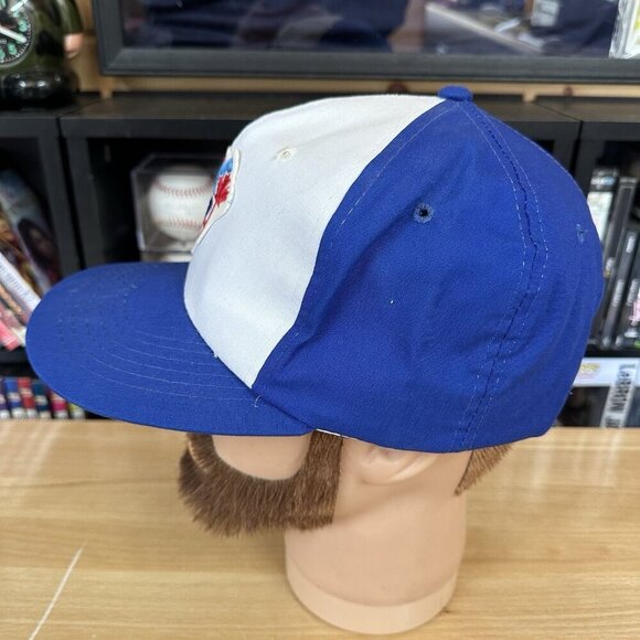 VTG Toronto Blue Jays Irwin Toys Snapback SMALL Baseball Hat Patch Logo 1980/90 - Picture 2 of 6